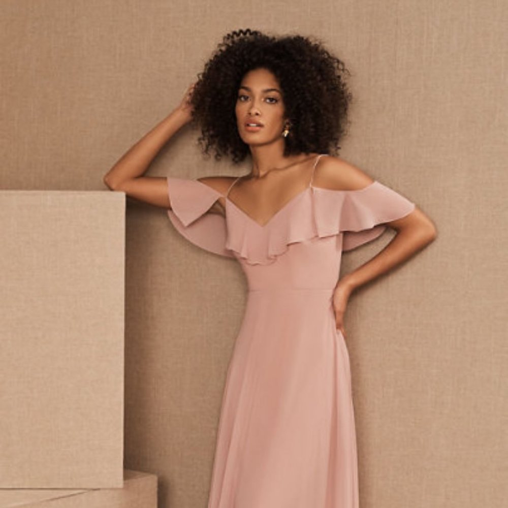 NWT Jenny Yoo Whipped Apricot Mila Dress